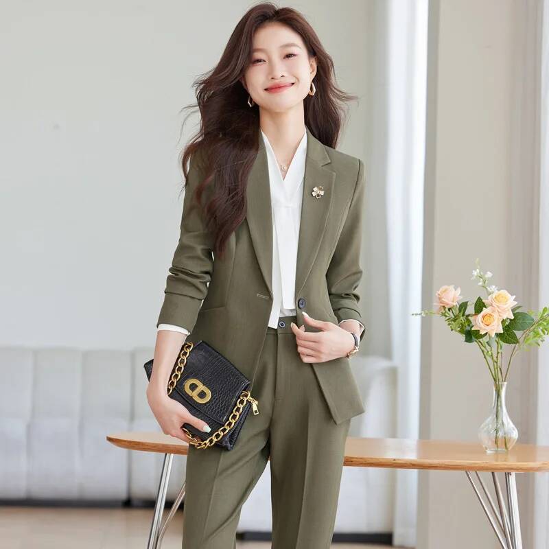 Women'S Formal Wear Pantsuits - Herbst-Winter, formelle Uniform-Stile, Hosenanzüge mit Hosen
