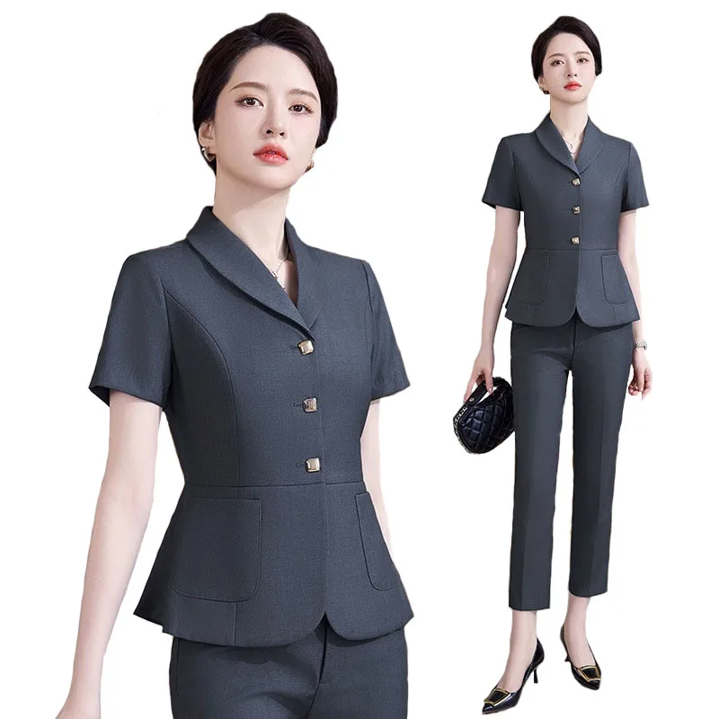 Women'S Formal Wear Pantsuits - Pop 2024 Sommer formelle OL-Stile Damen