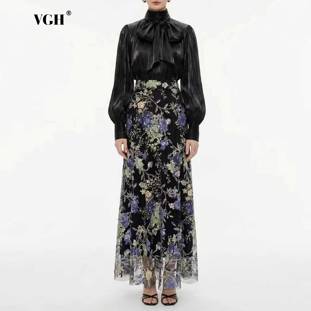 Women'S Formal Wear Suits - VGH Elegantes Schickes Schwarzes Blumen-Zweiteiler-Set für