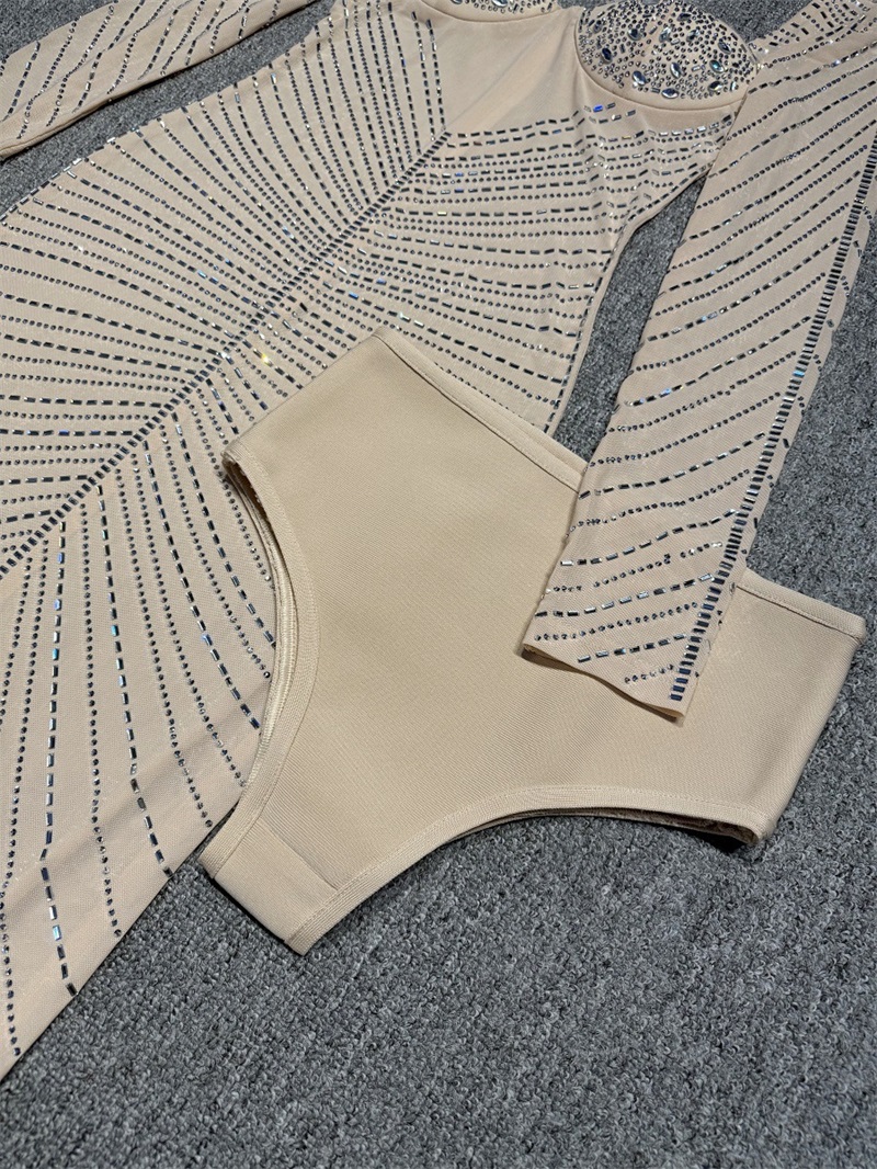 Luxuriöses Kristall-Beige-Dame – Formal Wear Gowns For Women Bewertung und Preis