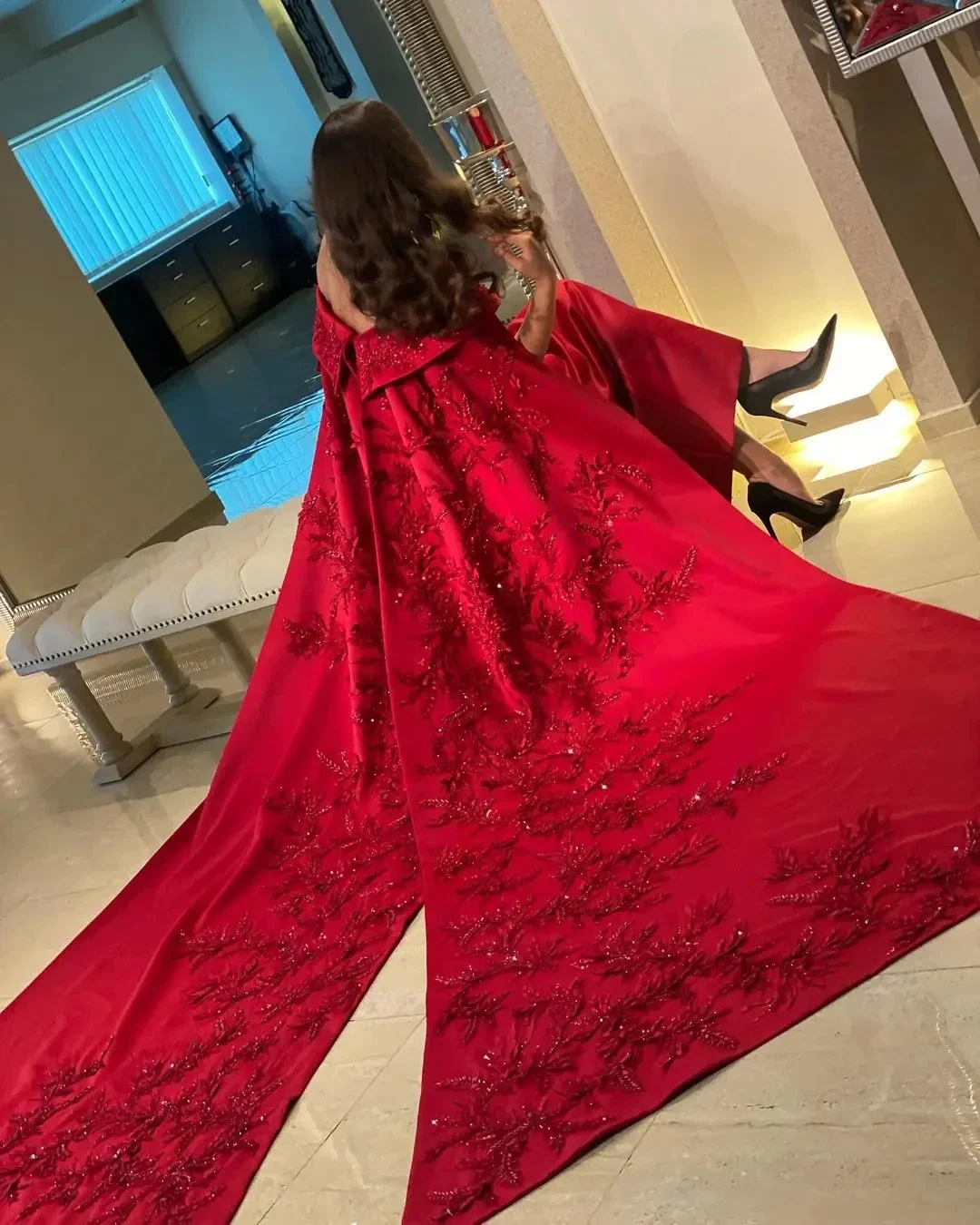 Angepasst Knöchel Länge Mantel – Women Formal Party Wear Dress Bewertung und Preis