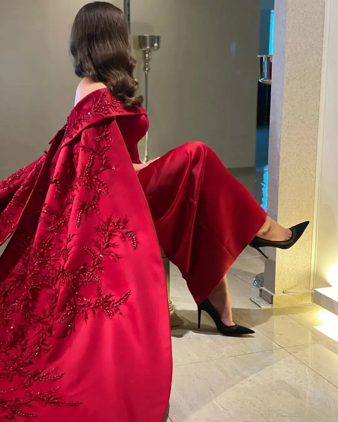 Angepasst Knöchel Länge Mantel – Women Formal Party Wear Dress Bewertung und Preis