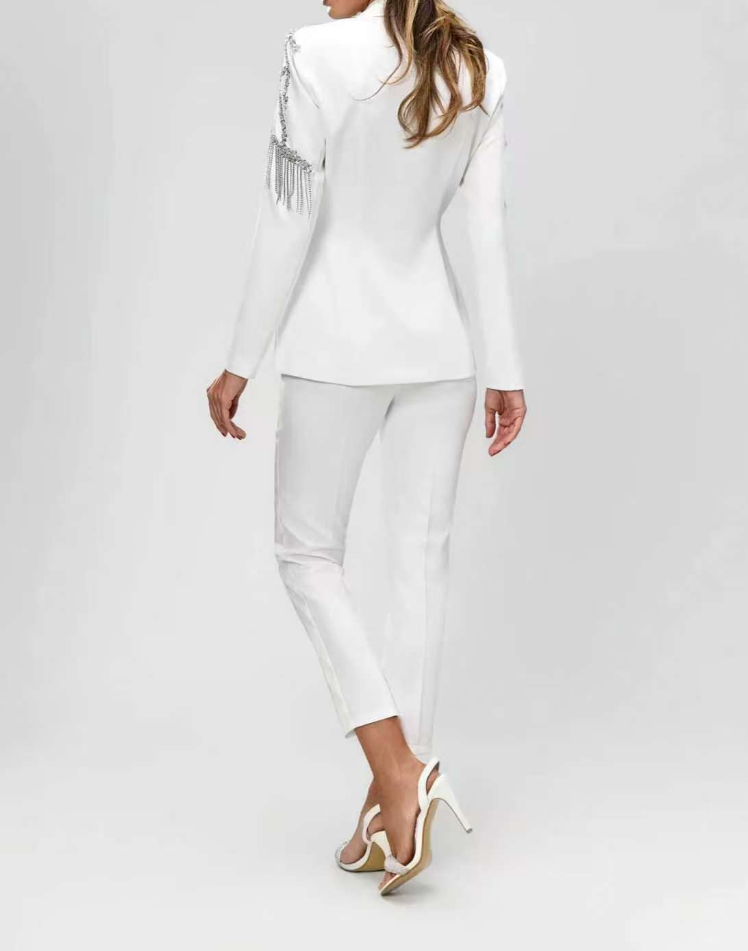 Damen-Anzug-Set mit Kristallve – Women'S Formal Wear Wedding Guest Bewertung und Preis