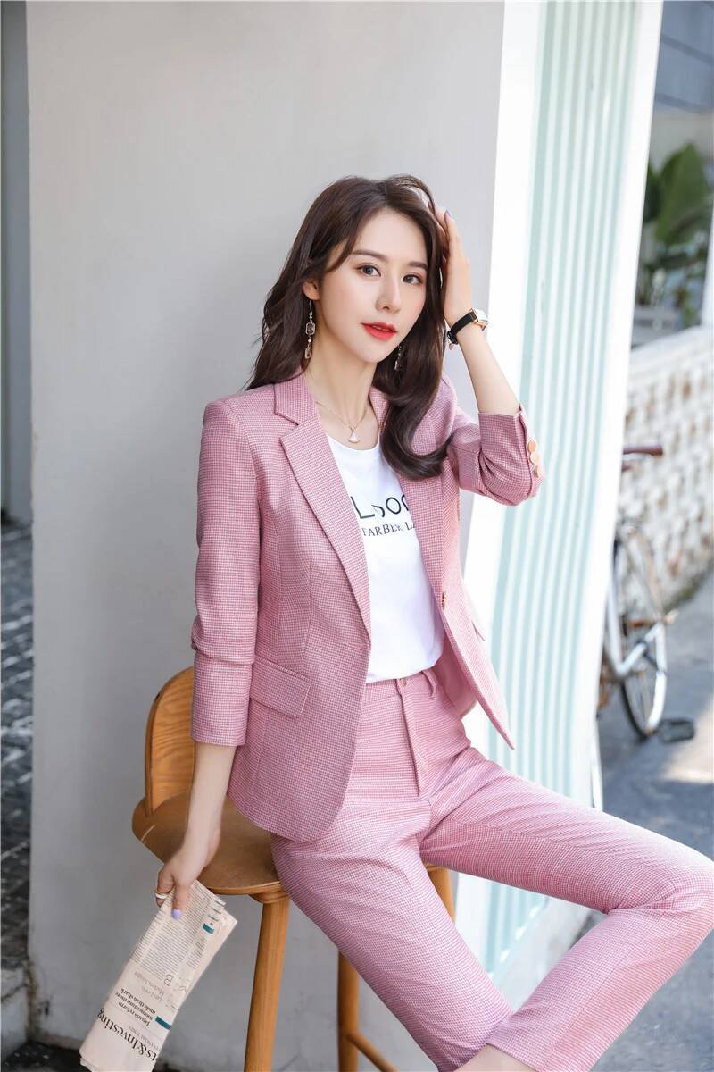 Neuartige grüne Uniform-Design – Women'S Formal Wear Pantsuits Bewertung und Preis