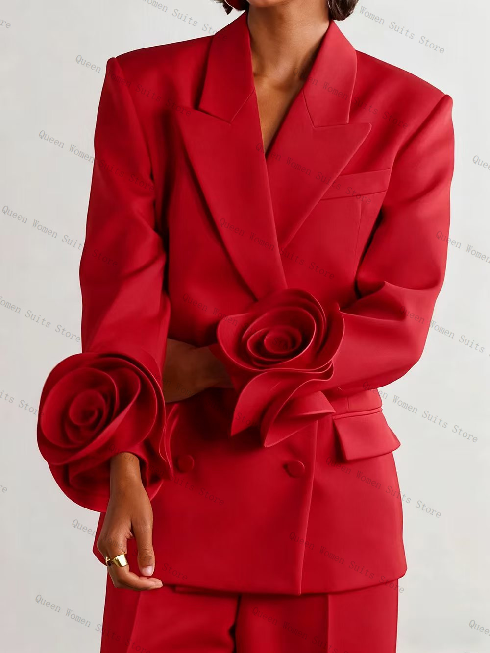 Luxuriöses rotes Damen-Anzug-S – Women'S Formal Wear Wedding Guest Bewertung und Preis