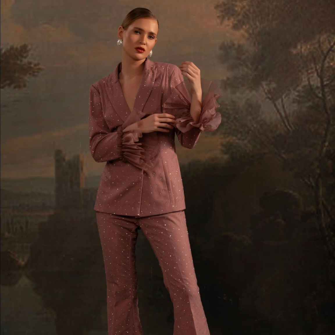 Perlen-Blazer-Sets für Damen,  – Women'S Formal Wear Wedding Guest Bewertung und Preis