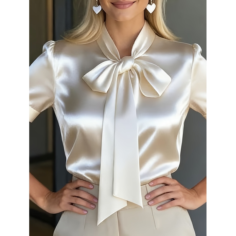 Elegantes Damen-Kurzarmhemd mi – Women Formal Wear Stitching Bewertung und Preis