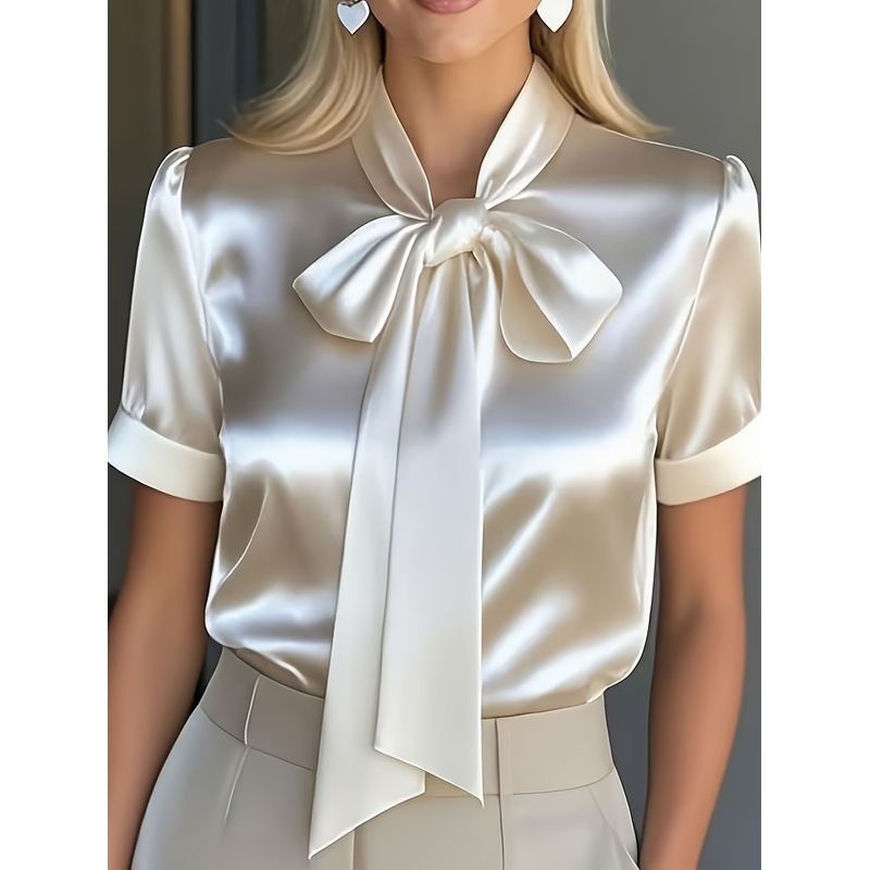 Elegantes Damen-Kurzarmhemd mi – Women Formal Wear Stitching Bewertung und Preis